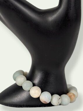 10mm Matte Amazonite Beaded Stretch Bracelet